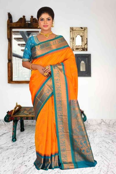 Gadwal Silk Saree (adi86066)