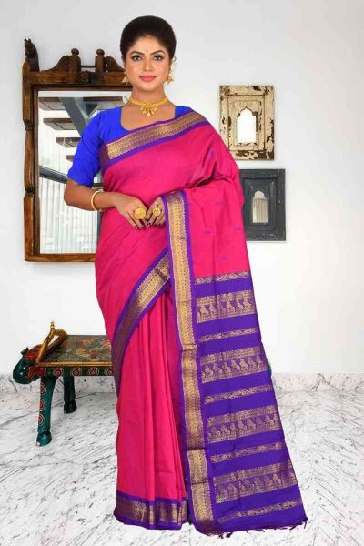 Gadwal Cotton Saree (adi86069)