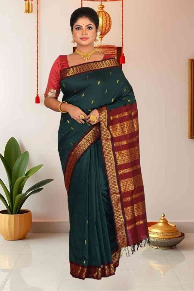 Gadwal Cotton Saree (adi86079)