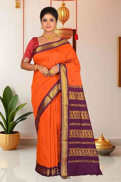 Gadwal Cotton Saree (adi86080)