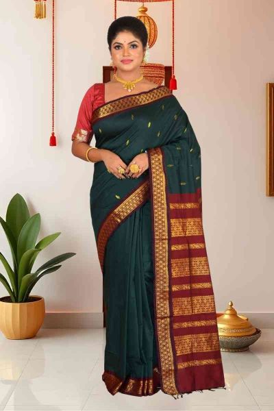 Gadwal Cotton Saree (adi86081)