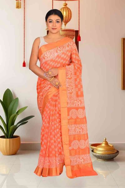 Cotton Chanderi Saree (adi86091)