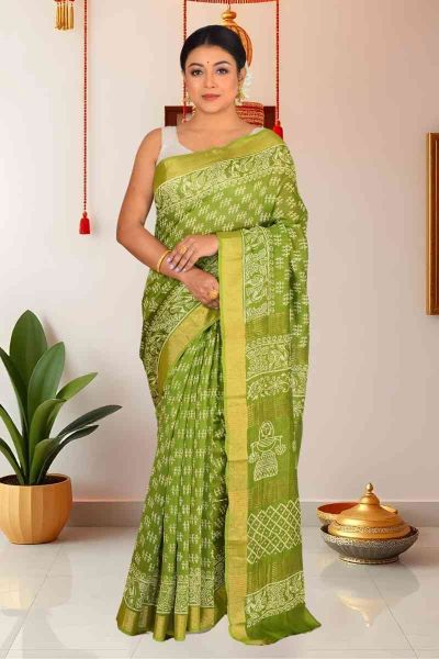 Cotton Chanderi Saree (adi86092)