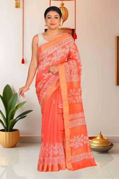 Cotton Chanderi Saree (adi86106)