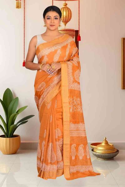 Cotton Chanderi Saree (adi86109)