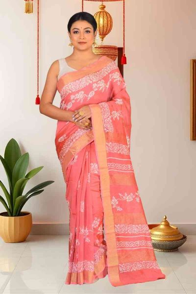 Cotton Chanderi Saree (adi86110)