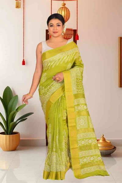 Cotton Chanderi Saree (adi86112)