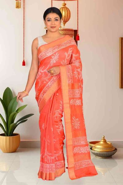 Cotton Chanderi Saree (adi86113)