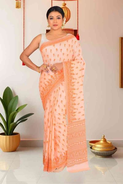 Malmal Cotton Saree (adi86122)