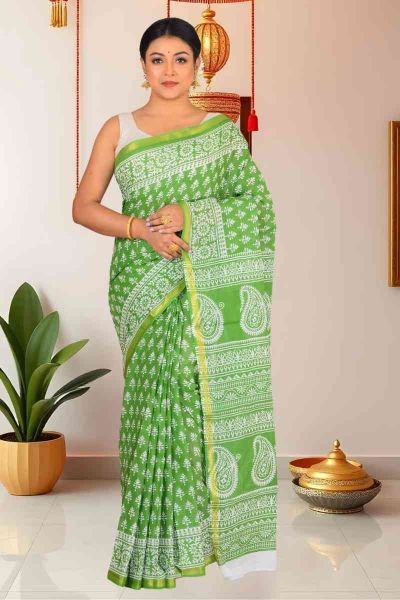 Malmal Cotton Saree (adi86132)