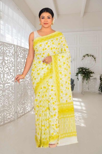 Malmal Cotton Saree (adi86134)