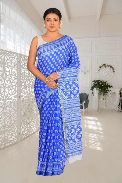 Malmal Cotton Saree (adi86135)