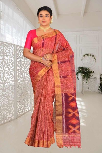 Semi Ikkat Silk Saree (adi86143)