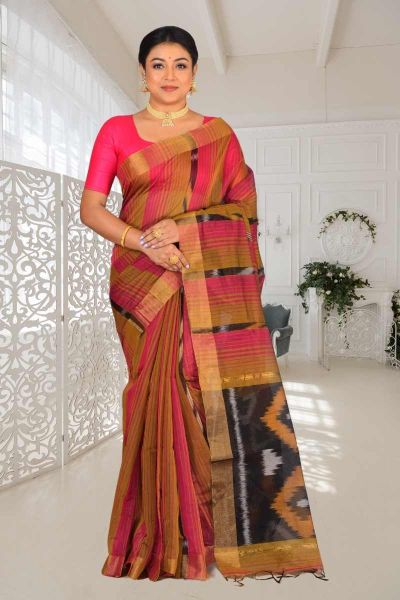 Ikkat Silk Saree (adi86151)