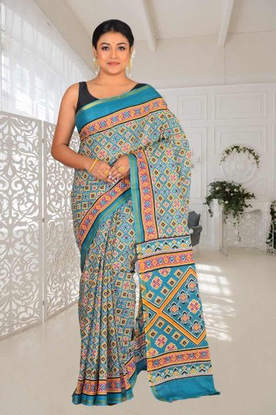 Cotton Chanderi Saree (adi86170)