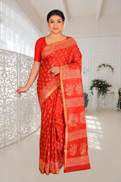 Cotton Chanderi Saree (adi86178)