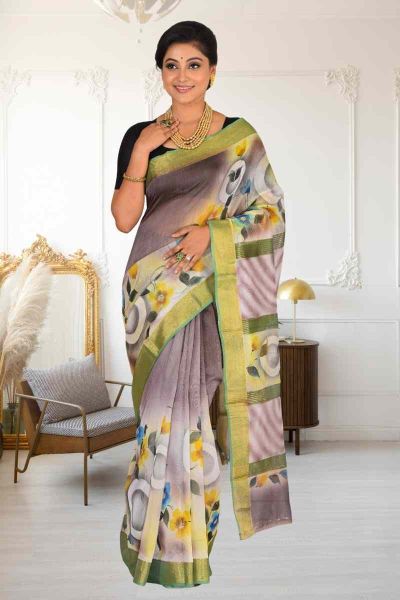 Cotton Chanderi Saree (adi86226)