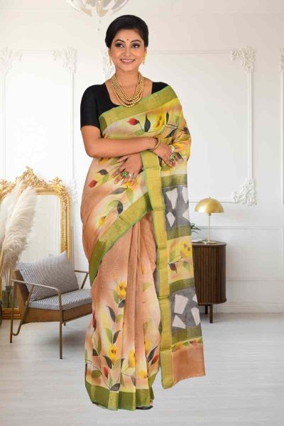 Cotton Chanderi Saree (adi86229)