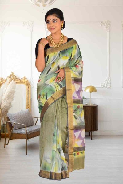 Cotton Chanderi Saree (adi86234)