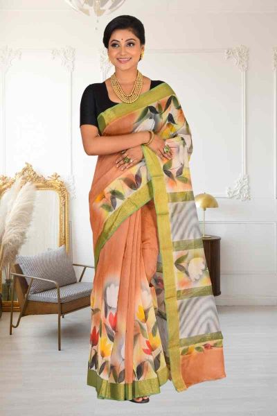 Cotton Chanderi Saree (adi86237)