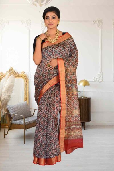 Cotton Chanderi Saree (adi86243)