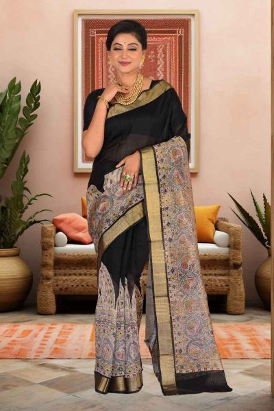 Cotton Chanderi Saree (adi86255)