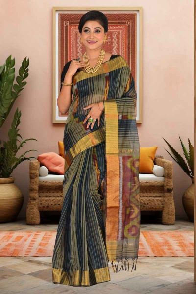 Ikkat Silk Saree (adi86257)