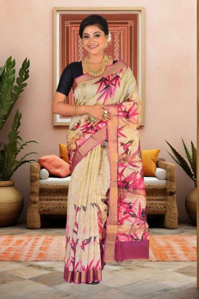 Cotton Chanderi Saree (adi86258)