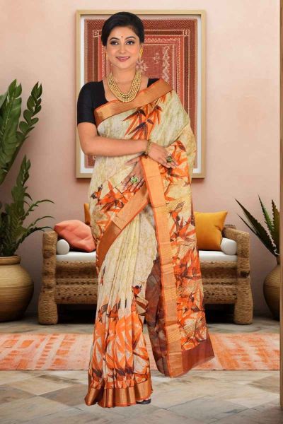 Cotton Chanderi Saree (adi86260)