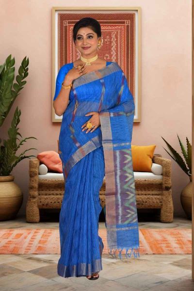 Ikkat Silk Saree (adi86308)