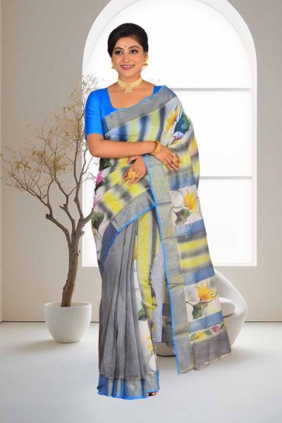 Cotton Chanderi Saree (adi86310)