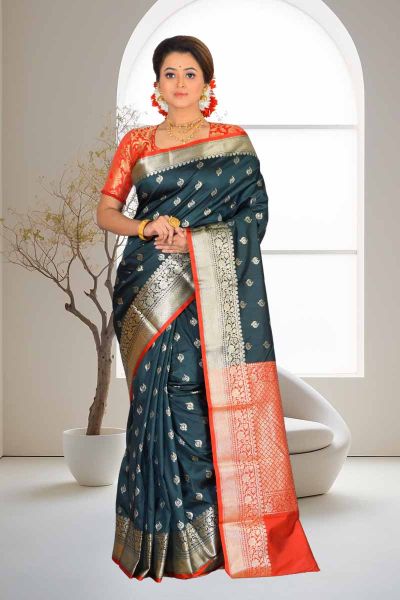 Semi Kanjivaram Silk Saree (adi86323)