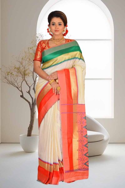 Ikkat Silk Saree (adi86333)