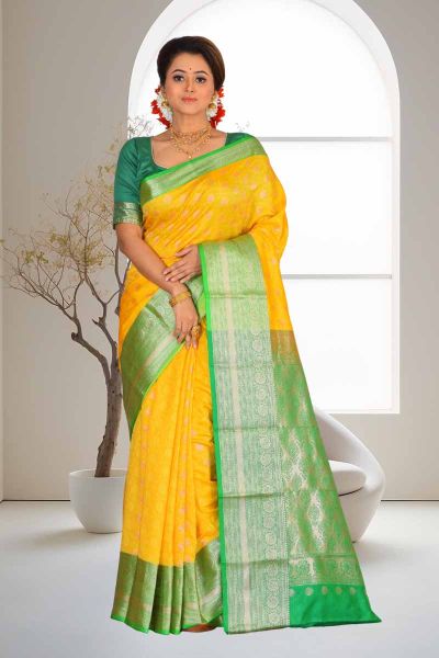 Semi Kanjivaram Silk Saree (adi86346)