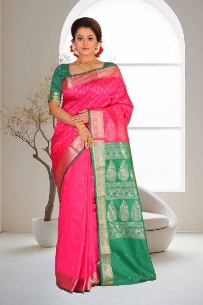 Semi Kanjivaram Silk Saree (adi86352)