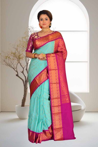 Gadwal Silk Saree (adi86357)