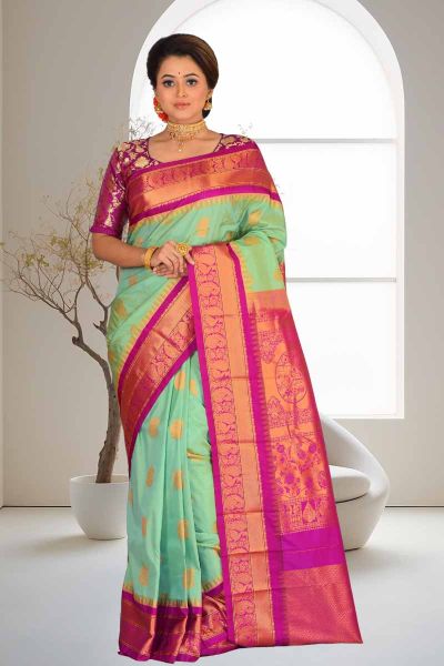 Gadwal Silk Saree (adi86359)