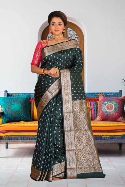 Semi Kanjivaram Silk Saree (adi86372)