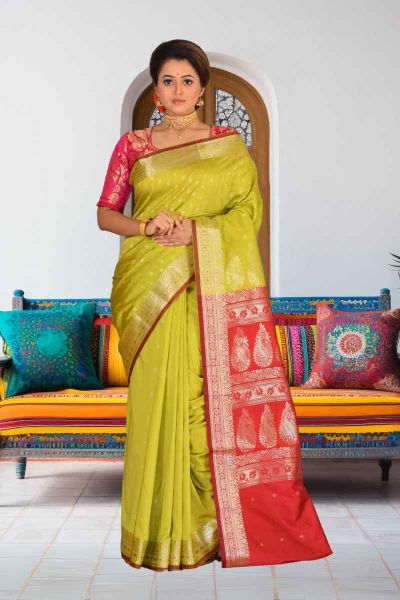 Semi Kanjivaram Silk Saree (adi86377)