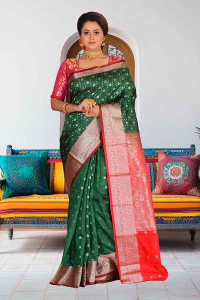 Semi Kanjivaram Silk Saree (adi86378)