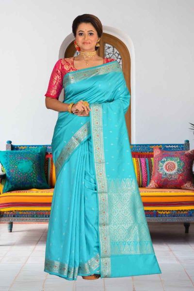 Semi Kanjivaram Silk Saree (adi86379)