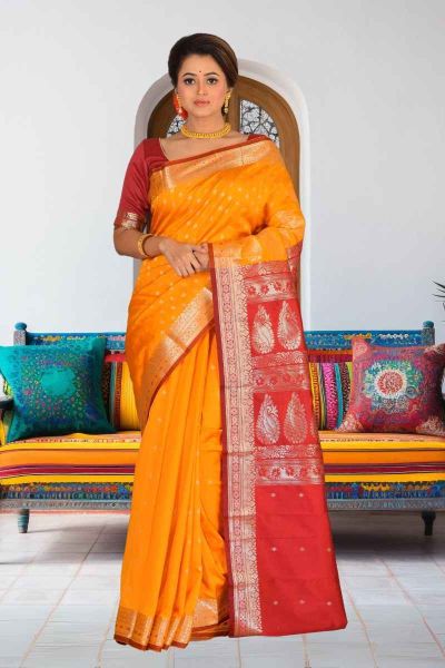 Semi Kanjivaram Silk Saree (adi86393)