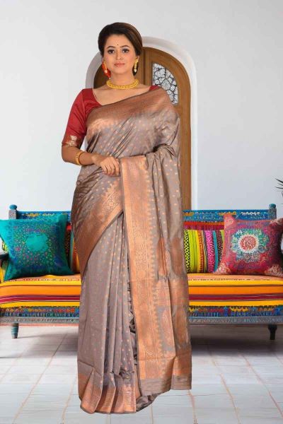 Semi Katan Silk Saree (adi86394)