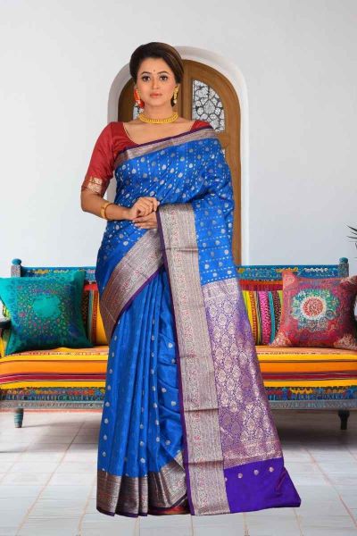 Semi Kanjivaram Silk Saree (adi86404)