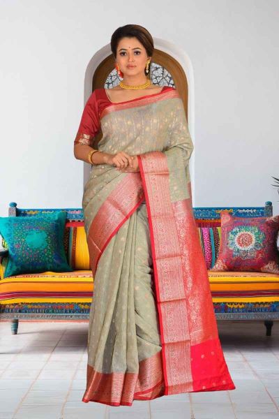 Semi Kanjivaram Silk Saree (adi86410)