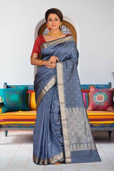 Semi Kanjivaram Silk Saree (adi86411)