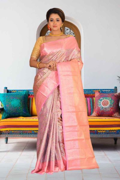 Brocade Tissue Kanjivaram Silk Saree (adi86415)