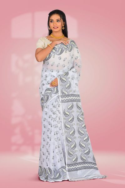 Soft Dhakai Jamdani Saree (adi86455)