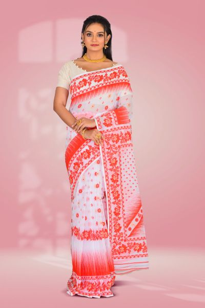 Soft Dhakai Jamdani Saree (adi86458)