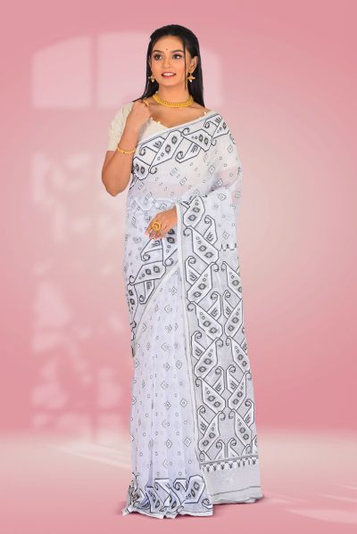 Soft Dhakai Jamdani Saree (adi86459)